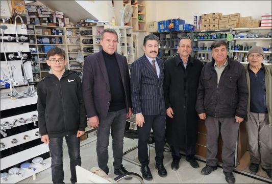 CAHİT ÖZKAN ÇİVRİL’İ ZİYARET ETTİ
