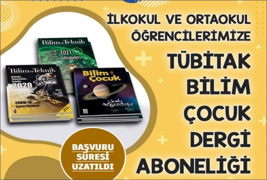 Ücretsiz Bilim Dergisi Aboneliği Başvuruları Uzatıldı