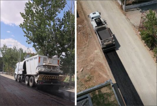 Çivril’de Yollar İçin Yaz Mesaisi 10 Bin Metrelik Asfalt Çalışması Başladı